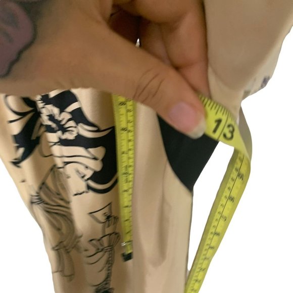 Voom by Joy Han Sleeveless Ruffle Empire Waist Woman Graphic Silk Dress XS - Picture 9 of 11